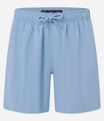 Bermuda de Banho Básica em Microfibra com Cós Elástico e Cordão