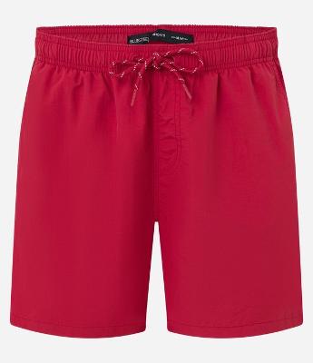 Bermuda de Banho Básica em Microfibra com Cós Elástico e Cordão