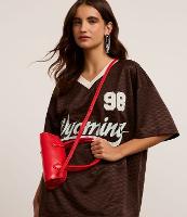 Bolsa Transversal Mini Satchel com Alça de Mão e Zíper Duplo - 2