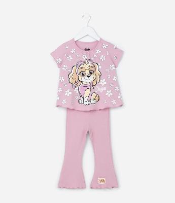 Conjunto Infantil com Estampa da Skye - Tam 1 a 6 Anos