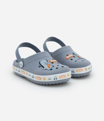 Sandália Babuche Infantil com Patch Dinossauro - Tam 21 ao 28