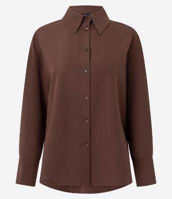 Camisa Oversized Alfaiatada com Punho Largo
