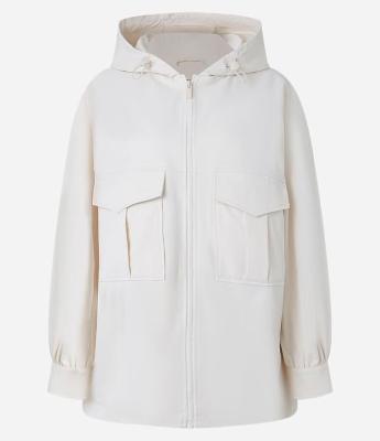 Jaqueta Oversized com Ajustador no Capuz e Bolsos Cargo