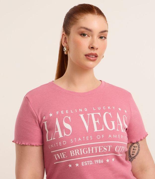 Blusa em Ribana com Estampa Las Vegas Curve & Plus Size - 1