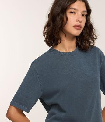 Camiseta em Algodão com Efeito Lavado