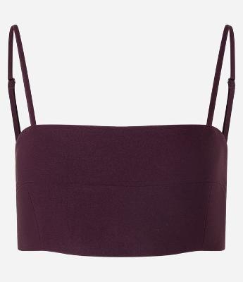 Blusa Cropped em Alfaiataria com Zíper nas Costas