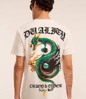 Camiseta T-Shirt em Algodão com Estampa Duality Chaos Order - 2