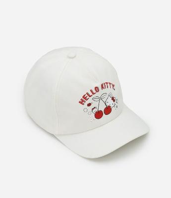 Boné Infantil com Estampa Hello Kitty Cerejinha - Tam Único
