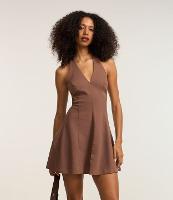 Vestido Curto em Alfaiataria Frente Única - 1