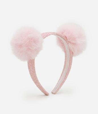 Tiara Infantil com Pompons - Tam Único
