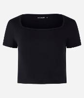 Camiseta Cropped Esportiva em Microfibra com Toque Suave - 1