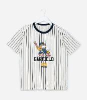Camiseta Oversized Infantil com Estampa Garfield Baseball - Tam 5 a 14 Anos - 1