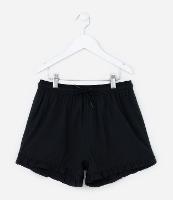 Short Infantil em Microfibra com Babados - Tam 5 A 14 Anos - 1