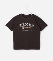 Camiseta Infantil com Lettering Texas Raceway - Tam 5 a 14 Anos - 1