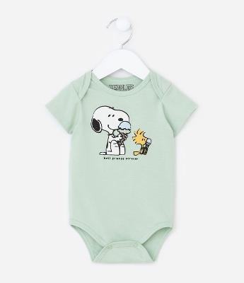 Body Infantil com Estampa do Snoopy - Tam 0 a 18 meses