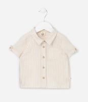 Camisa Infantil Texturizada com Bolsinho - Tam 0 a 18 meses - 1