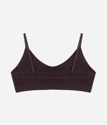 Sutiã Top Comfy Seamless Texturizado com Etiqueta LOV e Bojo Removível