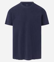 Camiseta Regular em Piquet com Gola Sobreposta em Ribana - 1