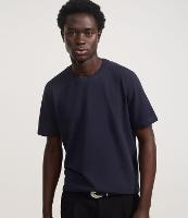 Camiseta Regular em Piquet com Gola Sobreposta em Ribana - 2