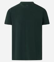 Camiseta Regular em Piquet com Gola Sobreposta em Ribana - 1