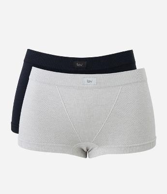 Kit 02 Calcinhas Boyshort Comfy Seamless com Etiqueta LOV