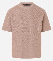 Camiseta Boxy em Algodão com Gola Canoa e Canelada - 1