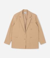 Blazer Over Alfaiatado com Linho e Botões Duplos - 1