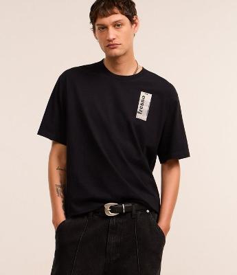 Camiseta Boxy em Algodão com Estampa da Banda Fresno