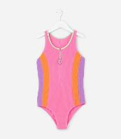 Maiô Infantil com Proteção UV  e Textura - Tam 5 a 14 Anos - 1