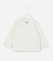 Conjunto Infantil com Estampa de Listras Texturizado - Tam 0 a 18 Meses - 1