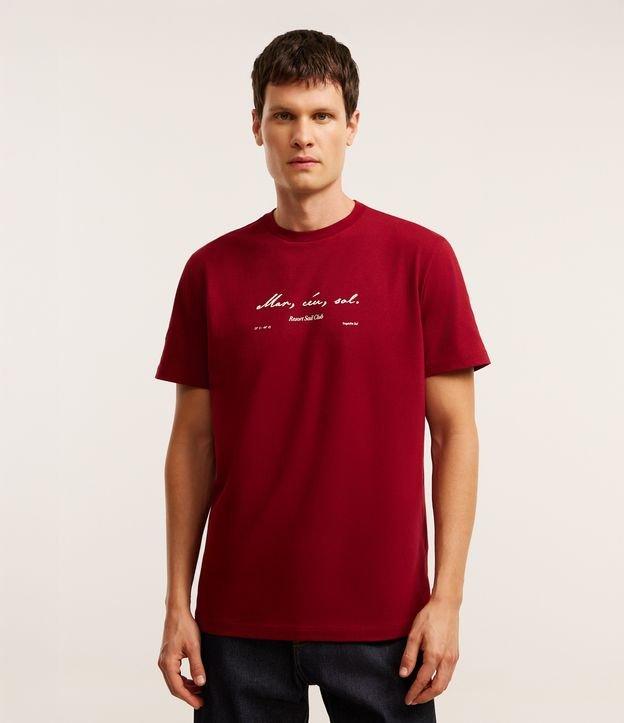 Camiseta Comfort em Algodão com Estampa Lettering - 2
