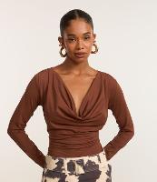 Blusa em Microfibra com Decote Degagê - 1