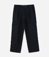 Calça Baggy Alfaiatada com Pregas e Bolso Cargo - 1