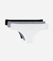 Kit 03 Calcinhas Biquíni Fio Seamless Texturizadas - 1