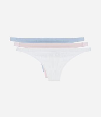 Kit 03 Calcinhas String Fio Seamless Texturizadas