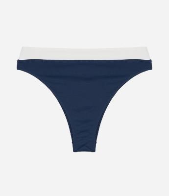 Biquíni Calcinha Hot Pants em Microfibra com Cós Contrastante