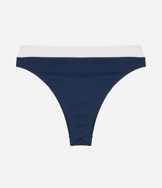 Biquíni Calcinha Hot Pants em Microfibra com Cós Contrastante - 1