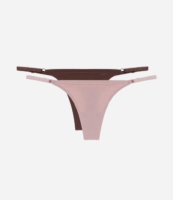 Kit 02 Calcinhas String Fio em Microfibra