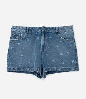 Short Jeans com Estampa de Lacinhos Curve & Plus Size - 2