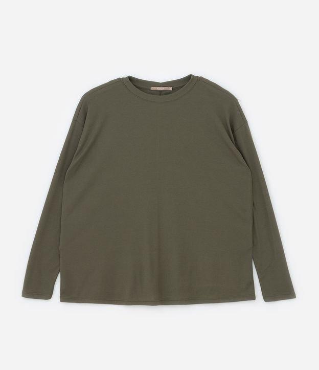 Blusa em Ribana com Ombro Deslocado Curve & Plus Size - 1