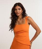 Blusa Alongada em Bengaline com Barra Assimétrica - 2