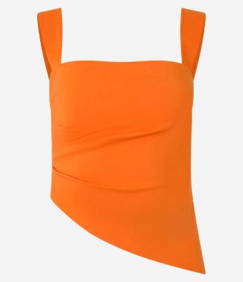 Blusa Alongada em Bengaline com Barra Assimétrica