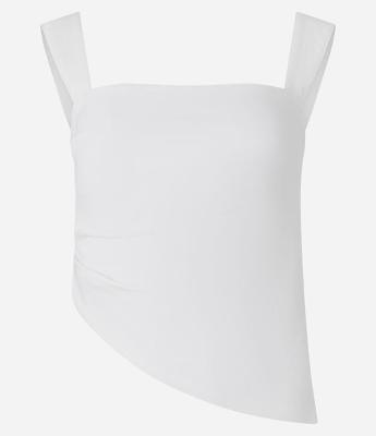 Blusa Alongada em Bengaline com Barra Assimétrica