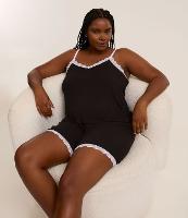 Pijama Short Doll com Renda Contrastante Curve & Plus Size - 2