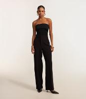 Calça Wide Leg em Alfaiataria e Recorte V nas Costas - 1