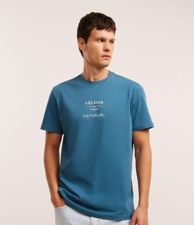 Camiseta Comfort em Algodão com Estampa Lettering Velejar - 2