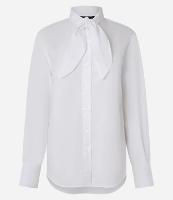 Camisa em Tricoline com com Gola Laço e Punho Largo - 2