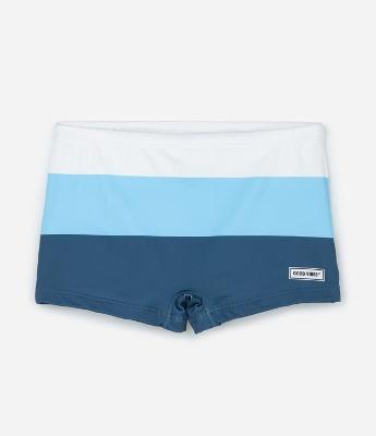 Sunga Infantil com Estampa Blocos de Cor - Tam 5 a 14 Anos