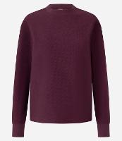 Casaco em Moletom com Efeito de Sarja e Gola Redonda - 1