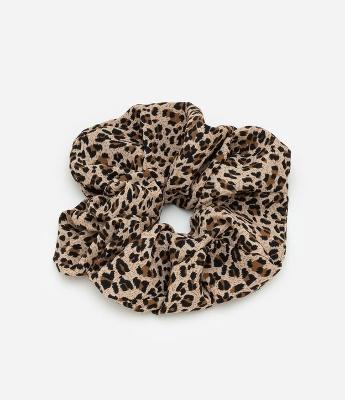 Scrunchie em Tecido com Animal Print